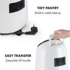 AirVital Heißluftfritteuse 1300W 2,5l CeraPlus-Antihaft Touch Weiß -Optimal Küchengeräte Geschäft 10032331 yy 0009 logo Klarstein AirVital Heissluftfritteuse 1300W weiss