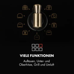 Victoria Einbaubackofen Retro-Design 9 Funktionen 50-250°C Schwarz -Optimal Küchengeräte Geschäft 10032460 de 0004 logo