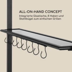 Steakhouse Grilldach 220x215x140cm PE 180 G/m² Flammhemmend Stahl Grau 15 Steakhouse Grilldach 220x215x140cm PE 180 G/m² Flammhemmend Stahl Grau -Optimal Küchengeräte Geschäft 10032523 de 0004 logo