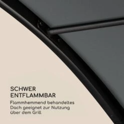 Steakhouse Grilldach 220x215x140cm PE 180 G/m² Flammhemmend Stahl Grau 20 Steakhouse Grilldach 220x215x140cm PE 180 G/m² Flammhemmend Stahl Grau -Optimal Küchengeräte Geschäft 10032523 de 0009 logo