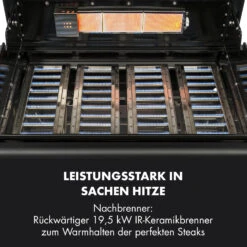 Highgrade 4 IB Gasgrill 6 Brenner 19,8 KW 71x46cm Grill Edelstahl -Optimal Küchengeräte Geschäft 10032580 de 0005 logo