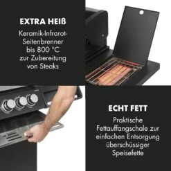 Highgrade 4 IB Gasgrill 6 Brenner 19,8 KW 71x46cm Grill Edelstahl -Optimal Küchengeräte Geschäft 10032580 de 0009 logo