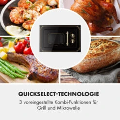 Victoria 20 Einbau-Mikrowelle, 20 L, 800 W, Grill: 1000 W, Schwarz -Optimal Küchengeräte Geschäft 10032591 de 0006 logo