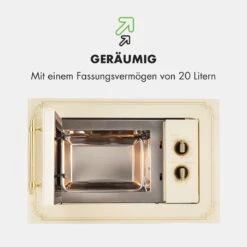 Victoria 20 Einbau-Mikrowelle, 20 L, 800 W, Grill: 1000 W, Elfenbein 18 Victoria 20 Einbau-Mikrowelle, 20 L, 800 W, Grill: 1000 W, Elfenbein -Optimal Küchengeräte Geschäft 10032592 de 0007 logo