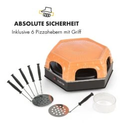 Capricciosa Pizzaofen 1500W Abdeckung Aus Terracotta Warmhaltefunktion -Optimal Küchengeräte Geschäft 10032597 de 0008 logo