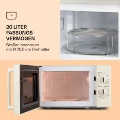 Caroline Mikrowellen-Grill 20 Ltr 700 W / 1000 W Ø 25,5cm Retro 10 Caroline Mikrowellen-Grill 20 Ltr 700 W / 1000 W Ø 25,5cm Retro -Optimal Küchengeräte Geschäft 10032641 de 0003 logo