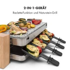 Prime-Rib Raclettegrill 8 Pers. 1500 W Natursteinplatte Edelstahl Holz -Optimal Küchengeräte Geschäft 10032695 de 0004 logo