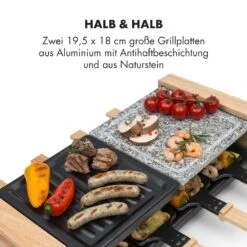 Chateaubriand Nuovo Raclette 1200W Aluminium / Stein 8 Personen Holz -Optimal Küchengeräte Geschäft 10032729 de 0003 logo