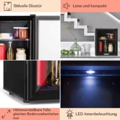 Brooklyn 32 Mini-Kühlschrank Glastür LED Ablage 13 Brooklyn 32 Mini-Kühlschrank Glastür LED Ablage -Optimal Küchengeräte Geschäft 10032779 DE 0005 usp