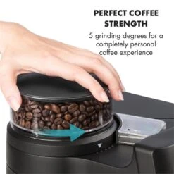 Aromatica II Duo Kaffeemaschine, Integriertes Mahlwerk, 1,25 L, Rot -Optimal Küchengeräte Geschäft 10032866 yy 0006 logo Klarstein Aromatica II Duo Kaffeemaschine rot