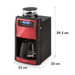 Aromatica II Duo Kaffeemaschine, Integriertes Mahlwerk, 1,25 L, Rot -Optimal Küchengeräte Geschäft 10032866 yy 0011 logo Klarstein Aromatica II Duo Kaffeemaschine rot