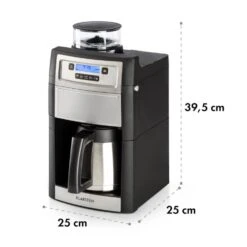 Aromatica II Thermo Kaffeemaschine, Mahlwerk, 1,25 L, Silber -Optimal Küchengeräte Geschäft 10032875 yy 0011 logo Klarstein Aromatica II Thermo Kaffeemaschine silber