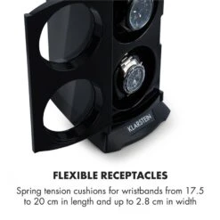 St. Gallen Premium Uhrenbeweger 2 Uhren 4 Geschwindigkeiten -Optimal Küchengeräte Geschäft 10032887 yy 0003 logo Klarstein St Gallen Premium Uhrenbeweger schwarz reedit