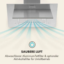 Athena Dunstabzugshaube 60cm Abluft: 350 M³/h LED Edelstahl -Optimal Küchengeräte Geschäft 10032904 de 0004 logo