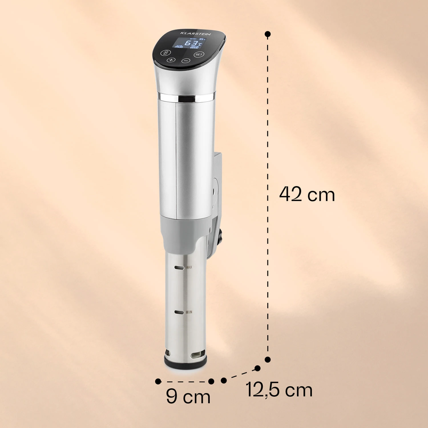 Quickstick Flex 1300W 3D Circulating 0-95 °C IPX7 Timer Silber 9 Quickstick Flex 1300W 3D Circulating 0-95 °C IPX7 Timer Silber – Bild 7