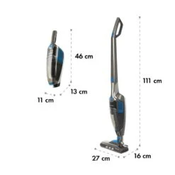 TurboHybrid Staubsauger Boden- Und Handstaubsauger Anthrazit/blau -Optimal Küchengeräte Geschäft 10032945 yy 0010 logo Klarstein TurboHybrid Staubsauger anthrazit blau