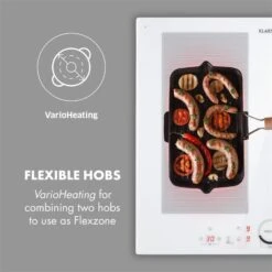 Delicatessa 60 Induktionskochfeld 4 Zonen 7000W Timer Weiß -Optimal Küchengeräte Geschäft 10033027 yy 0003 logo Klarstein Delicatessa 60 Induktionskochfeld weiss