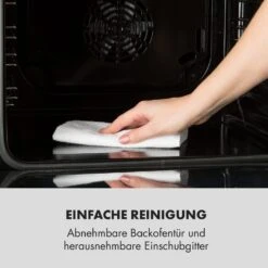 Kalahari Elektrischer Einbaubackofen 2300W 7 Funktionen Schwarz -Optimal Küchengeräte Geschäft 10033187 de 0003 logo