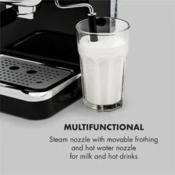 Espressionata Gusto Espressomaschine 1100W 15 Bar Druck Schwarz 17 Espressionata Gusto Espressomaschine 1100W 15 Bar Druck Schwarz -Optimal Küchengeräte Geschäft 10033209 yy 0007 logo Klarstein Espressionata Gusto Espressomaschine