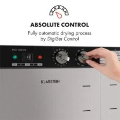 Master Jerky 24 Dörrautomat 5850W 40-90 °C 15h-Timer Edelstahl Silber -Optimal Küchengeräte Geschäft 10033214 yy 0003 logo Klarstein Master Jerky 24 Doerrautomat silber