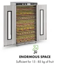 Master Jerky 24 Dörrautomat 5850W 40-90 °C 15h-Timer Edelstahl Silber -Optimal Küchengeräte Geschäft 10033214 yy 0007 logo Klarstein Master Jerky 24 Doerrautomat silber