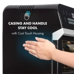 AeroVital Cube Heißluftfritteuse 1600W 12l Timer 16 Programme Schwarz -Optimal Küchengeräte Geschäft 10033248 yy 0007 logo Klarstein AeroVital Cube Heissluftfritteuse schwarz reedit