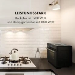 MasterFresh Dampfbackofen 230°C 24l Touch-Bedienfeld Schwarz -Optimal Küchengeräte Geschäft 10033284 de 0002 logo