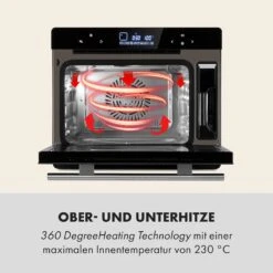 MasterFresh Dampfbackofen 230°C 24l Touch-Bedienfeld Schwarz -Optimal Küchengeräte Geschäft 10033284 de 0004 logo