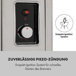 Crossfire Vertikaler Gasgrill 800°C Infrarot-Brenner 12.000 BTU Silber -Optimal Küchengeräte Geschäft 10033288 de 0006 logo