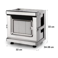 Crossfire Vertikaler Gasgrill 800°C Infrarot-Brenner 12.000 BTU Silber -Optimal Küchengeräte Geschäft 10033288 yy 0011 logo Klarstein Crossfire Vertikaler Gasgrill silber reedit