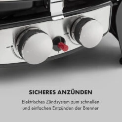 Parforce Duo 2 Gasgrill Brenner 4,4kW 15000BTU 300°C Schwarz -Optimal Küchengeräte Geschäft 10033296 de 0007 logo