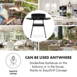 Porterhouse Elektrogrill 2200W Antihaft-Grillfläche Schwarz 16 Porterhouse Elektrogrill 2200W Antihaft-Grillfläche Schwarz -Optimal Küchengeräte Geschäft 10033322 yy 0006 logo Klarstein Porterhouse Elektrogrill 2200W schwarz