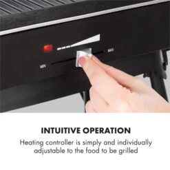 Porterhouse Elektrogrill 2200W Antihaft-Grillfläche Schwarz 17 Porterhouse Elektrogrill 2200W Antihaft-Grillfläche Schwarz -Optimal Küchengeräte Geschäft 10033322 yy 0007 logo Klarstein Porterhouse Elektrogrill 2200W schwarz