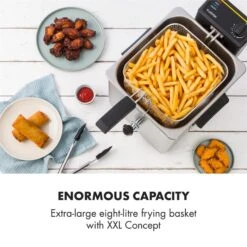 Family Fry Fritteuse 3000W Oil Drain Technology Edelstahl Silber 13 Family Fry Fritteuse 3000W Oil Drain Technology Edelstahl Silber -Optimal Küchengeräte Geschäft 10033342 yy 0003 logo Klarstein Family Fry Fritteuse 3000W silber