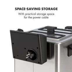 Family Fry Fritteuse 3000W Oil Drain Technology Edelstahl Silber 18 Family Fry Fritteuse 3000W Oil Drain Technology Edelstahl Silber -Optimal Küchengeräte Geschäft 10033342 yy 0009 logo Klarstein Family Fry Fritteuse 3000W silber