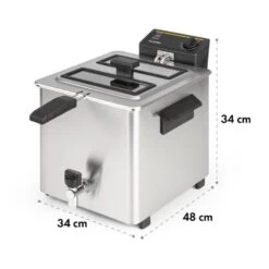 Family Fry Fritteuse 3000W Oil Drain Technology Edelstahl Silber 19 Family Fry Fritteuse 3000W Oil Drain Technology Edelstahl Silber -Optimal Küchengeräte Geschäft 10033342 yy 0010 logo Klarstein Family Fry Fritteuse 3000W silber