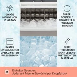 Clearcube Eiswürfelmaschine Klareis 13kg/24h Edelstahl Schwarz 10 Clearcube Eiswürfelmaschine Klareis 13kg/24h Edelstahl Schwarz -Optimal Küchengeräte Geschäft 10033350 de 0002 usp