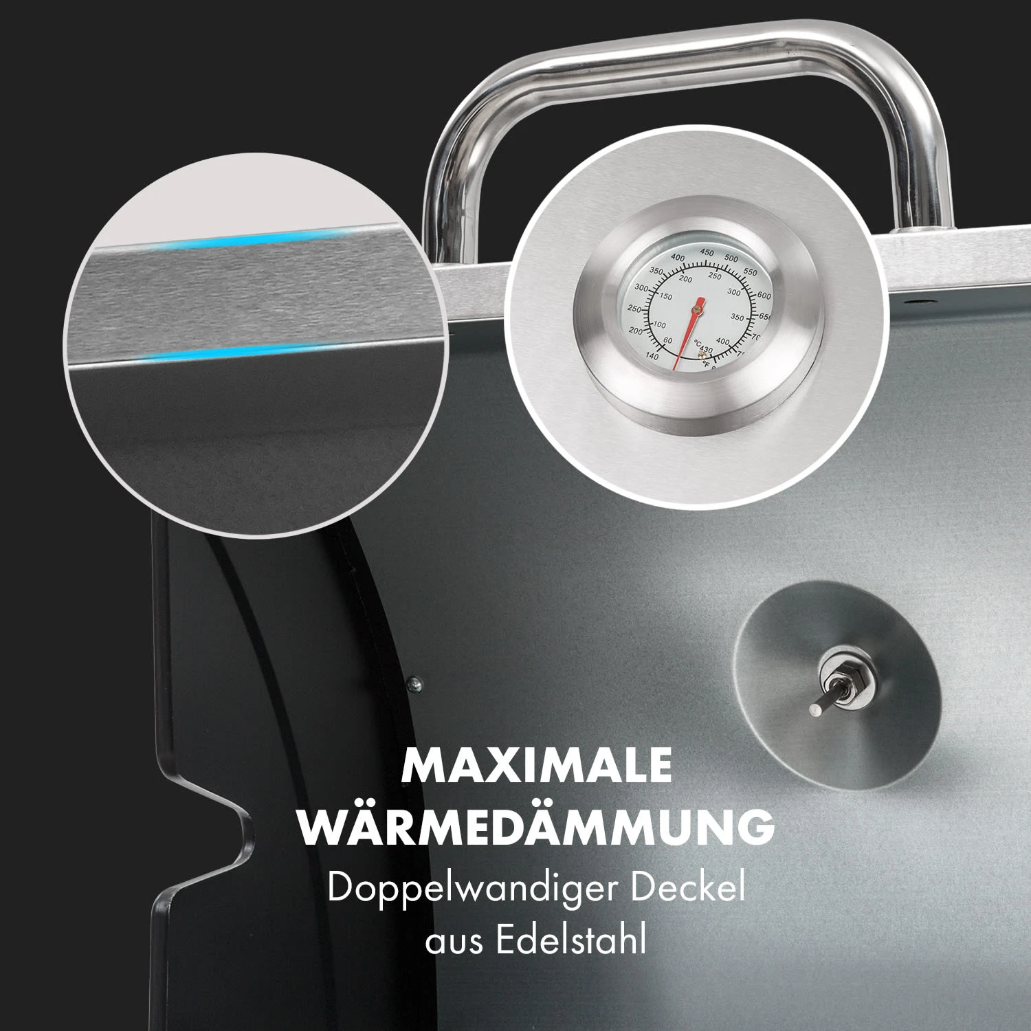 Gazooka 2.0T Gas BBQ Grill 2x3kW Brenner Edelstahl 9 Gazooka 2.0T Gas BBQ Grill 2x3kW Brenner Edelstahl – Bild 7