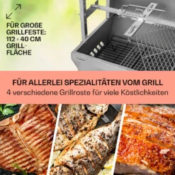 Sauenland Pro Spanferkelgrill Drehspieß 13W 4 Rollen Edelstahl -Optimal Küchengeräte Geschäft 10033566 de 0004 usp