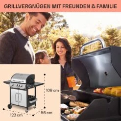 Tomahawk 3.1 S Gasgrill 3x3,6kW Brenner+2,7 KW 60x45cm Grill Edelstahl -Optimal Küchengeräte Geschäft 10033567 de 0006 usp