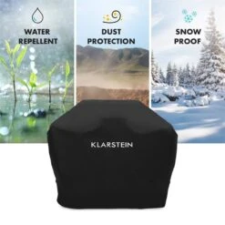 Tomahawk 3.1 S Wetterschutzhaube 300D Canvas 30/70% PE/PVC Schwarz -Optimal Küchengeräte Geschäft 10033569 yy 0005 logo Klarstein Tomahawk S Wetterschutzhaube schwarz