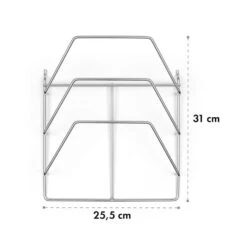 Vendetta 3.0 TI Rack Verchromter Stahl Einfach Anzubringen Zubehör -Optimal Küchengeräte Geschäft 10033618 yy 0004 logo Klarstein Vendetta TI Rack
