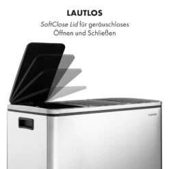 Grandmaster Trash Treteimer 54l / 3x18L Geräuschlos PP Edelstahl 10 Grandmaster Trash Treteimer 54l / 3x18L Geräuschlos PP Edelstahl -Optimal Küchengeräte Geschäft 10033726 de 0003 logo