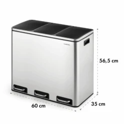 Grandmaster Trash Treteimer 54l / 3x18L Geräuschlos PP Edelstahl 13 Grandmaster Trash Treteimer 54l / 3x18L Geräuschlos PP Edelstahl -Optimal Küchengeräte Geschäft 10033726 yy 0006 logo Klarstein Grandmaster Trash Treteimer 54l