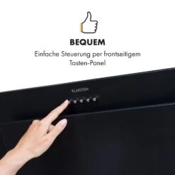 Athena Dunstabzugshaube 60cm Abluft: 350 M³/h LED Schwarz -Optimal Küchengeräte Geschäft 10033766 de 0003 logo