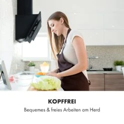 Athena Dunstabzugshaube 60cm Abluft: 350 M³/h LED Schwarz -Optimal Küchengeräte Geschäft 10033766 de 0006 logo