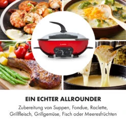 Szechuan Hot Pot Und Grillplatte 5l Vol. 1350 W, 600 W Rot -Optimal Küchengeräte Geschäft 10033779 de 0005 logo