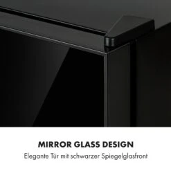 Frosty Mini-Kühlschrank EEC A Spiegelglastür 10 Liter Schwarz -Optimal Küchengeräte Geschäft 10033836 de 0003 logo