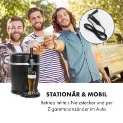 Tap2Go Mobile 2-in1 Bierzapfanlage Mit Getränkekühler 5l/13l Schwarz -Optimal Küchengeräte Geschäft 10034006 de 0002 logo