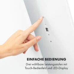 Helena 90 Dunstabzugshaube 595 M³/h LED-Display Weiß -Optimal Küchengeräte Geschäft 10034103 de 0004 logo